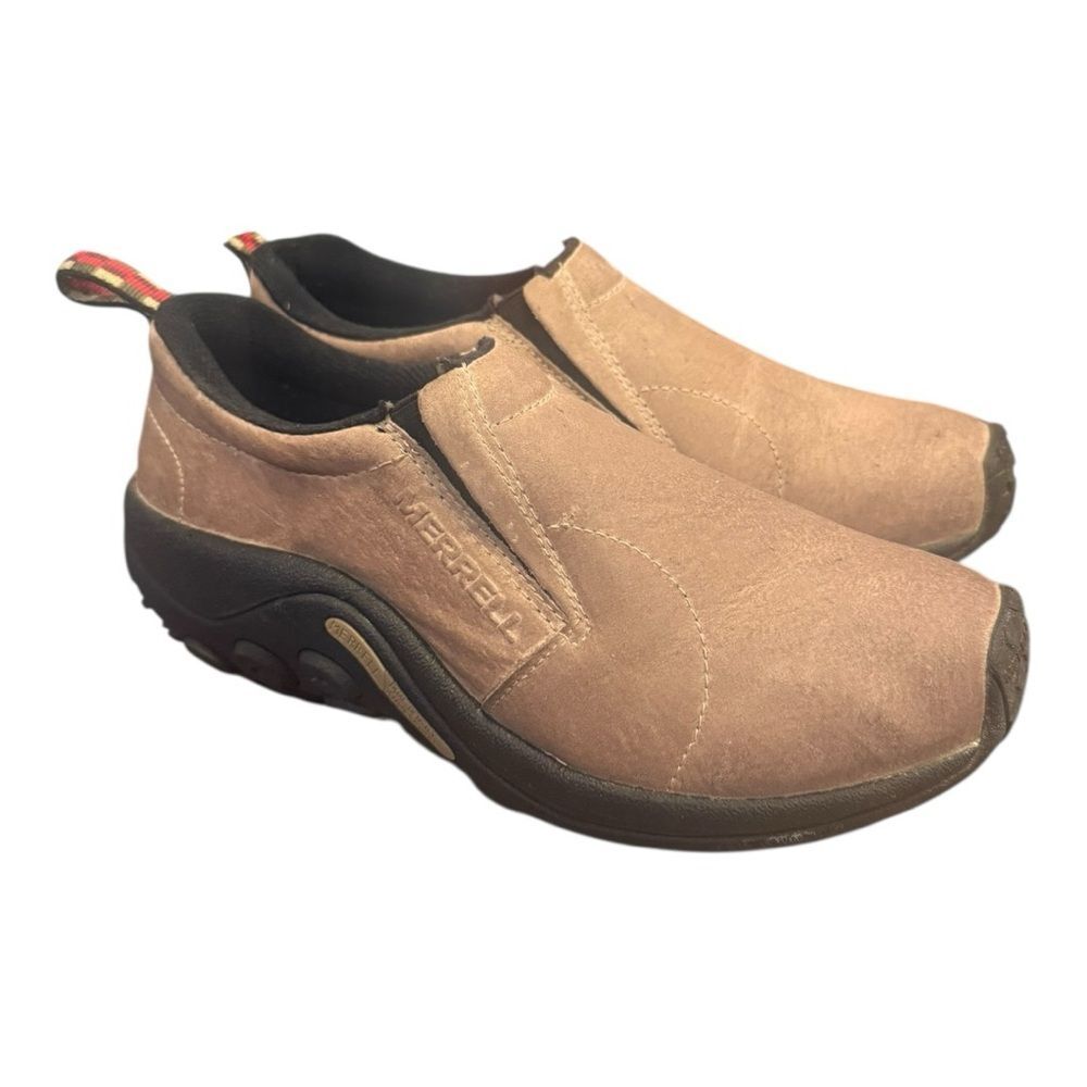 Merrell Jungle Moc Slip On Suede Shoes Women’s 10 Tan Comfort Walking J60802